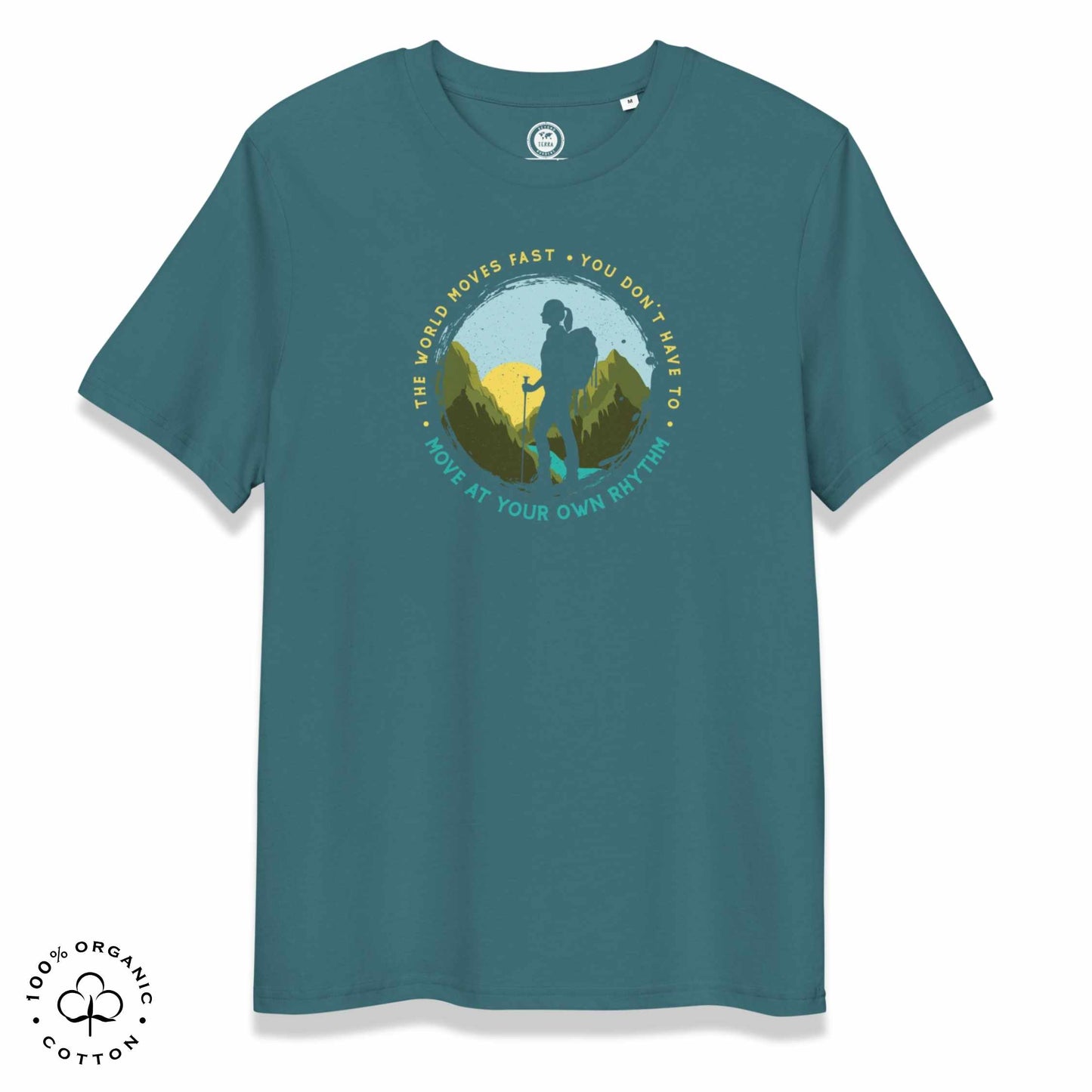 MOVE AT YOUR OWN RHYTHM Women's Organic Cotton T-Shirt