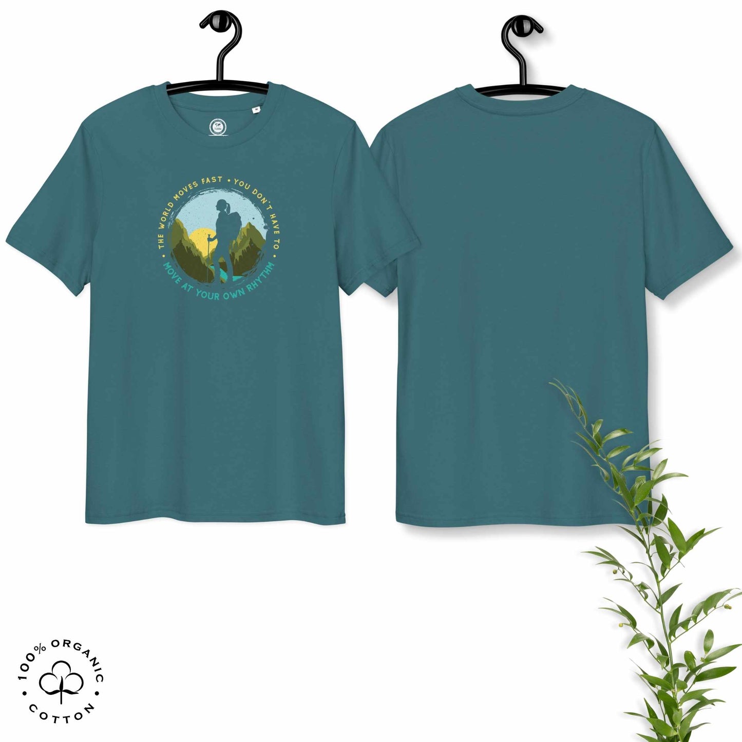 MOVE AT YOUR OWN RHYTHM Women's Organic Cotton T-Shirt