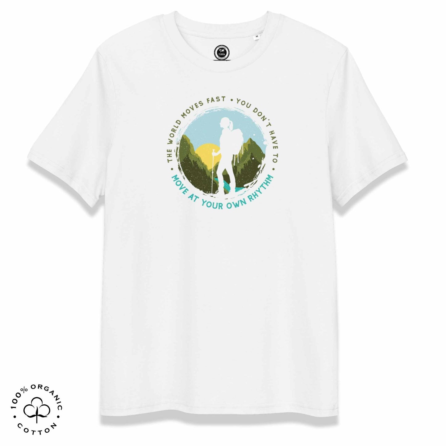 MOVE AT YOUR OWN RHYTHM Women's Organic Cotton T-Shirt