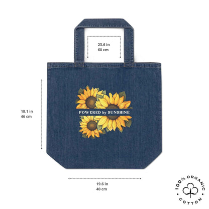 POWERed by SUNSHINE Organic Denim Tote bag