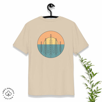 INNER NATURE Sun-and-Trees Unisex Organic Cotton T-shirt