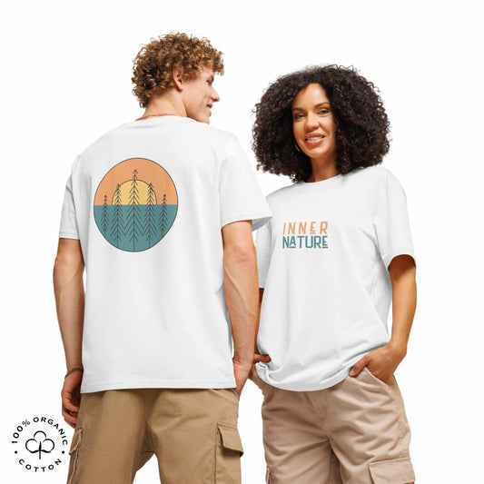 INNER NATURE Sun-and-Trees Unisex Organic Cotton T-shirt